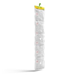 Britwrap SeaDry Antihumidity Dessicant. Large Volume Moisture Absorber and Dehumidifier for Shipping Container, home and garage. Vertical with Hook (5 x sachets in cardboard casing -600g)