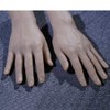2x Nail Art Soft Practice Hands Flexible Silicone Prosthetic Hands