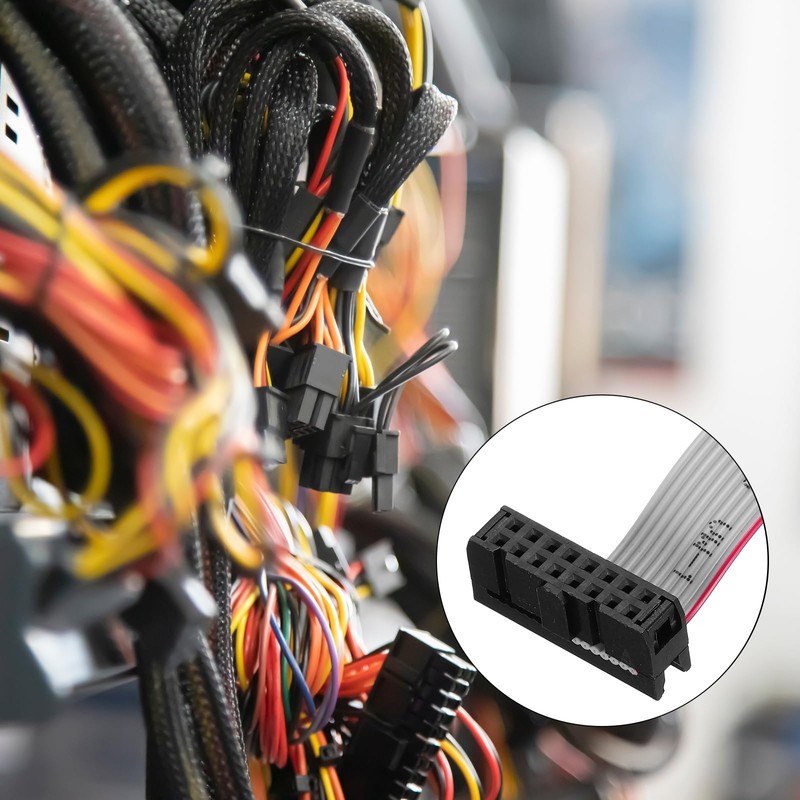 sourcing map 5 Pcs IDC Flat Ribbon Cable, 2.54mm Pitch