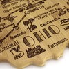 Totally Bamboo Destination Series Ohio State Shaped Serving and Cutting