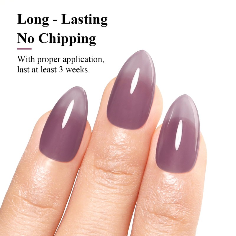 Imtiti Jelly Gel Polish: 15ML Sheer Grape Purple Jelly Gel