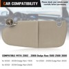 Sun Visor Without Mirror for 2002-2009 Dodge Ram 1500 2500