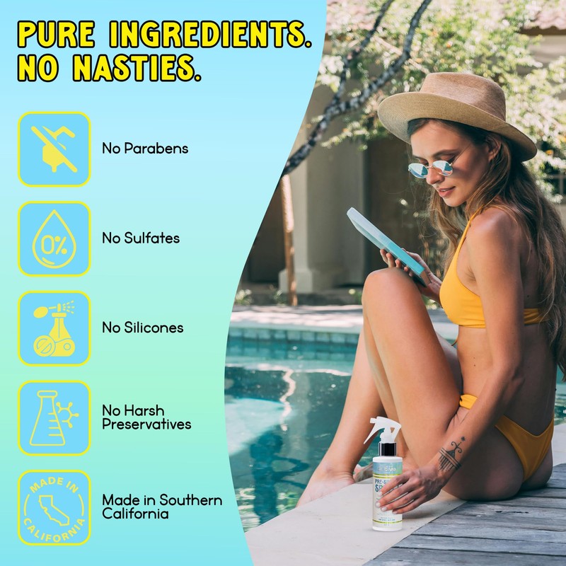 Pre-Swim Hair Protection Spray – Chlorine, Salt Water & Sauna