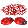 300Pcs Tiny Simulation Ladybugs Self Adhesive Painted Ladybugs Sticker