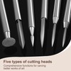 Wood Carving Drill Bits Kit 6PCS, Compatible with Dremel Rotary