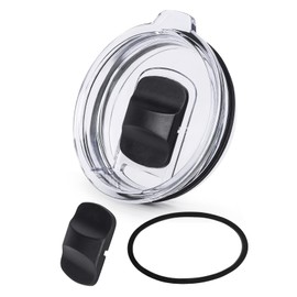 Replacement Tumbler Lid for YETI 20 oz Tumbler – Spill-Proof Tumbler Lid with Extra Magnetic Slider & Silicone Gasket – Fits 10/24 oz Mugs, 10 oz Lowball, Ozark Trail, Rtic, BPA-Free