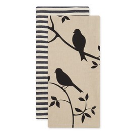 DII Cotton Dish Towels, 18x28" Set of 2, Decorative Oversized Kitchen Towels,Perfect Home and Kitchen Gift-Bushel & Peck