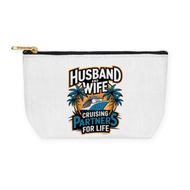 CafePress Husband And Wife Cruising Partners For Life Cruise 8.5" x 4.5" Zipper Cosmetic Pouch