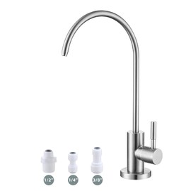 Drinking Water Tap,Easy to Install Sink Water Filter Tap,Lead-Free Reverse Osmosis Tap for Kitchen Bar Sink,Brushed Nickel SUS304 Stainless Steel