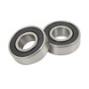 4PCs Front and Rear Wheel Bearing, 6202?RS Chrome Steel Bearing
