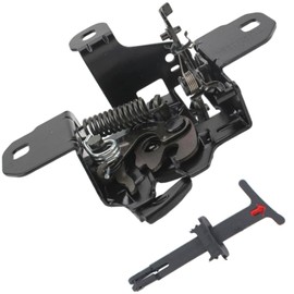 1J0823509 Hood Latch Lock Assembly Bar Replacement for Jetta Golf GTI MK4 1999-2005 with Pull Handle