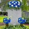 3 Pcs Artificial Cemetery Flowers for Grave Memorial Flowers Funeral