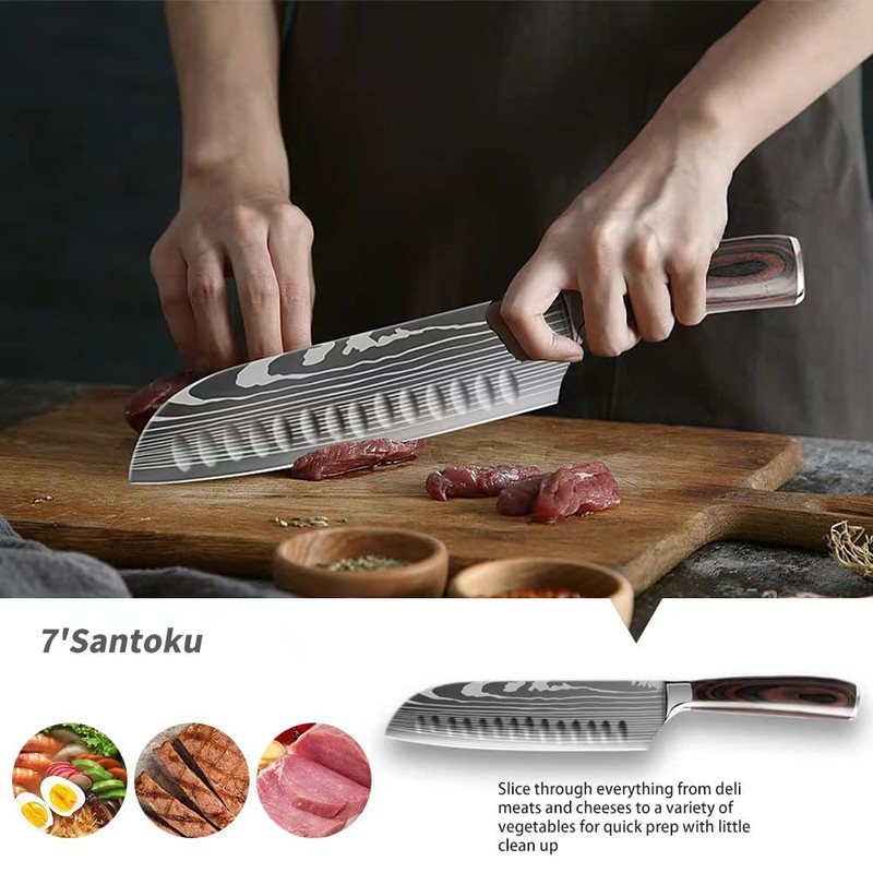 Hong Won Knife Set,3.5-8 Inch Set Boxed Knives,Premium German Stainless
