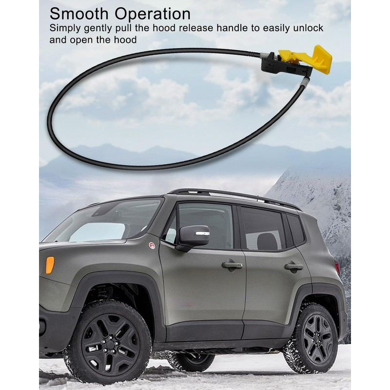 Hood Release Cable Fit for Jeep Renegade 2015 2016 2017