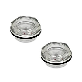 Ganter Normelemente GN 541-14-G1/2-A Oil Sight Glass with Reflector Plastic G1/2 Pack of 2