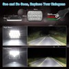 Partsam 2PCS Rectangle H6054 LED Headlights 5x7 7x6 Headlamp Hi/Low
