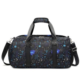 Sports Duffel for Girls Dance Bag Teen Duffle Bag Girls Carry On Weekender Overnight Bag Gym Bag Travel Ballet Bag with Shoe Compartments, Black Duffle Bag
