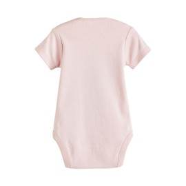 NEXT Pack of 10 Short Sleeve Baby Bodysuit, Pink/white, 3-6 months