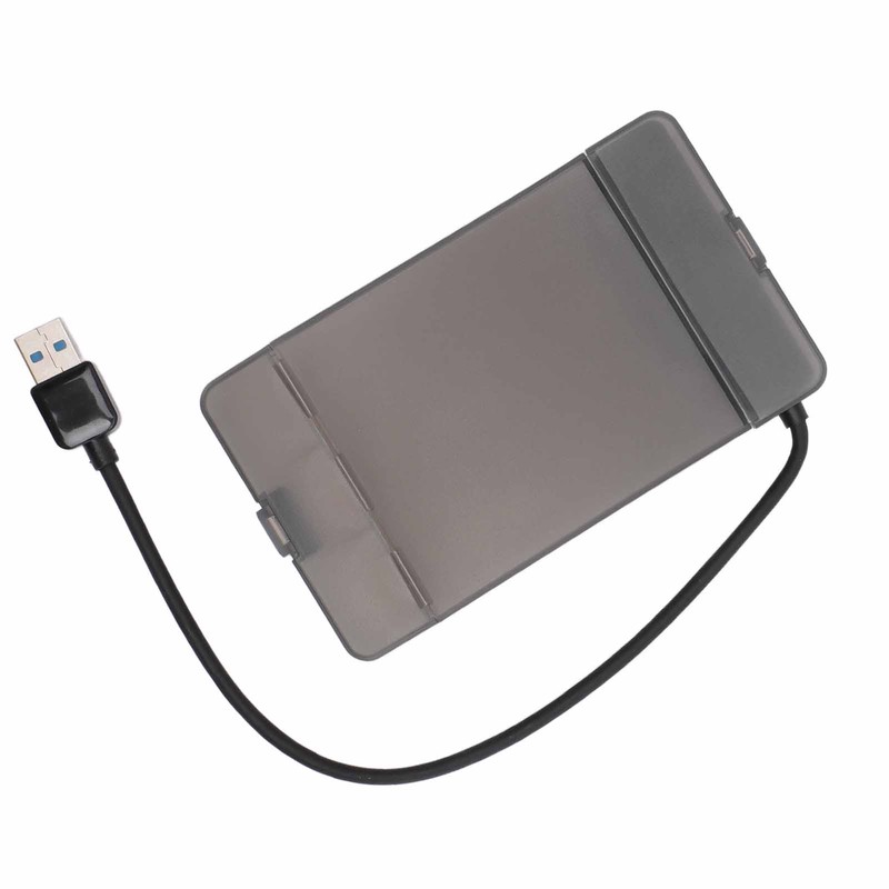 USB3.0 2.5 Inch SATA Hard Drive Enclosure 5Gbps Clear External