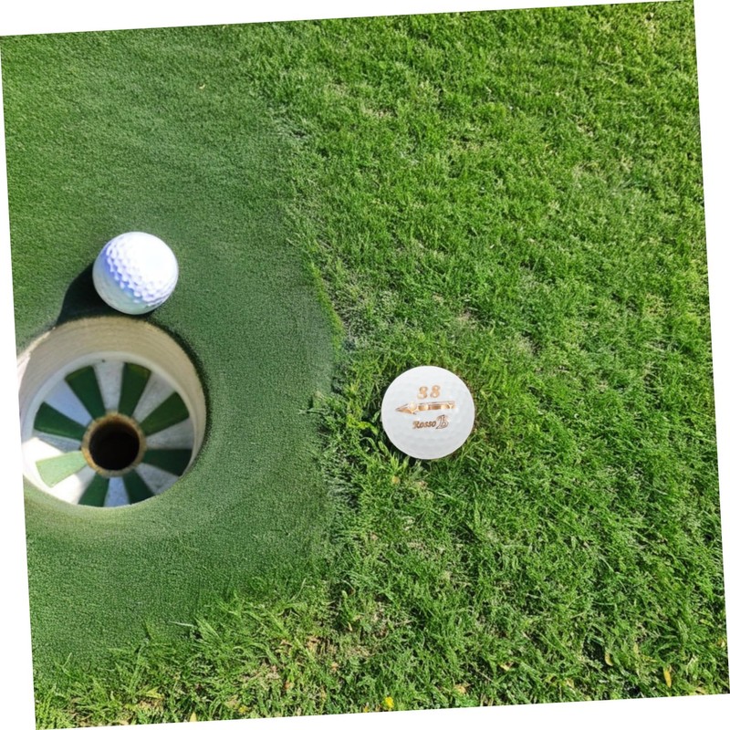 Kisangel 6pcs Golf Training Balls Durable White Rubber Practice Balls