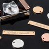 WANDIC 30 Pieces Metal Stamping Blank Pendants for Bar Charm