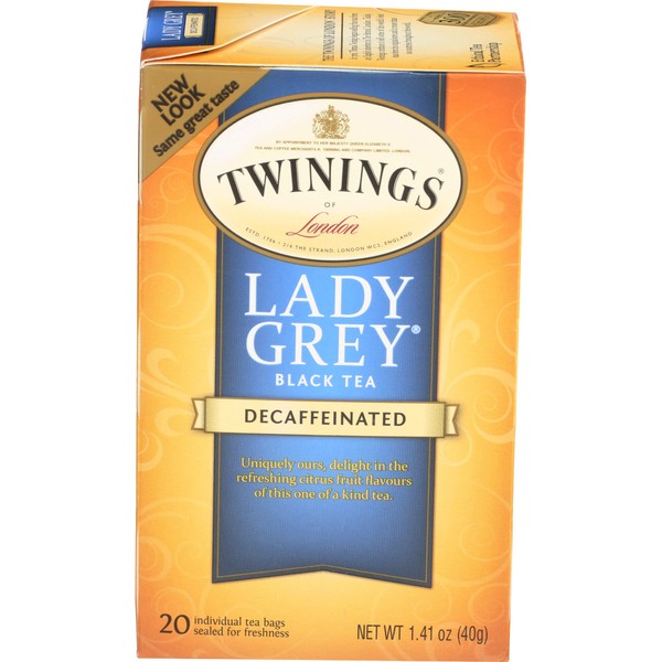 Twinings Tea Lady Grey Tea, Decaf, 20 ct