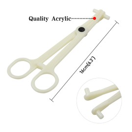 Piercing Clamps - Combofix 10Pcs Disposable Slotted Navel Forceps Clamp Triangle Open Plier Ear Nose Piercing Tools Tattoo Piercing Supplies (Type1)
