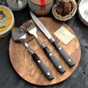 Trampalan Bistro Cutlery Set, Made in France, NERON Noir Black,