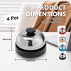 4 Pieces 2.4" Call Bell for Service, Front Desk Bell