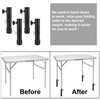 Buaak 4 Pcs Table Leg Extenders, 20CM with Latch and