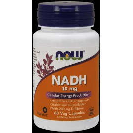 NOW NADH Neurotransmitter Support* Stable and Bioavailable 200 mg D-Ribose 9/25