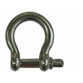Unbranded MARINE 10MM 3/8" 316 STAINLESS STEEL CHAIN RIGGING BOW SHACKLE FOR BOAT M10