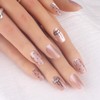 10pcs Handmade Nail Tips Elegant Pink Cents Bride Nail Tips