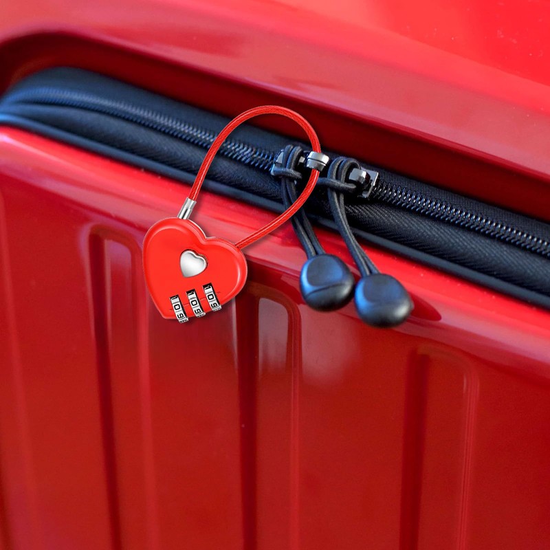 2 Pack 3 Digit Combination Lock, Waterproof Mini Combination Padlock,