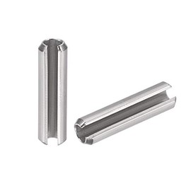 uxcell Slotted Spring Pin - M4 x 16mm 304 Stainless Steel Split Spring Roll Dowel Pins Plain Finish 20Pcs