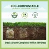 1.6 Gallon Compost Bags with Handles, Small Kitchen Food Scrap