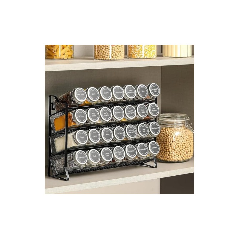 Spice Rack Standing & Wall Spice Organiser Kitchen Organiser with