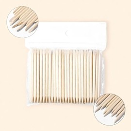 Care stick manicure care multipurpose wooden cuticle stick 100P / 케어막대 메니큐어 케어 다용도 나무 큐티클스틱 100P