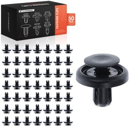 A-Premium 50PCS Nylon Fender Liner Push-Type Retainer Clips Compatible with Toyota Camry, RAV4, Corolla, Prius, Tacoma, Tundra, 4Runner, Avalon, C-HR, Sequoia, Prius Plug-In, Prius V - For 7mm Hole