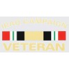 IRAQ CAMPAIGN RIBBON  VETERAN MILITARY CAR DECAL