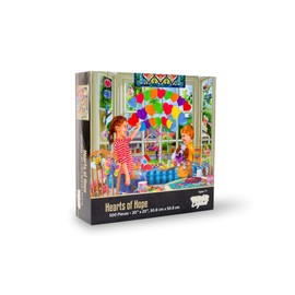 Hearts of Hope Family Craft Puzzle for Adults and Kids | Difficult 500 Piece Jigsaw Puzzle Toy | Fun Quarantine Gifts | Interactive Brain Teaser for Game Night | 20 x 20 Inches
