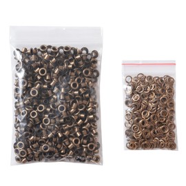 KING PIECES 1000pcs Brass Grommets 1/8 Inch (3mm) Washers and Grommets Kit for Eyelet Tool, Craft Metal Grommets Eyelets for Fabric Leather Clothes Shoe Bag Belt Punching