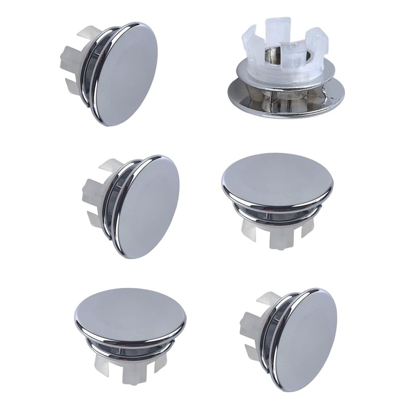 PCTC 6 Pack Sink Basin Overflow Trim Ring Solid Brass