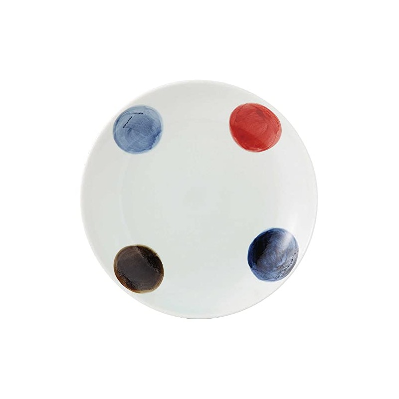 Hama Pottery 293092 Hasami Wayama Kiln WAZAN 7-inch Deep Plate,