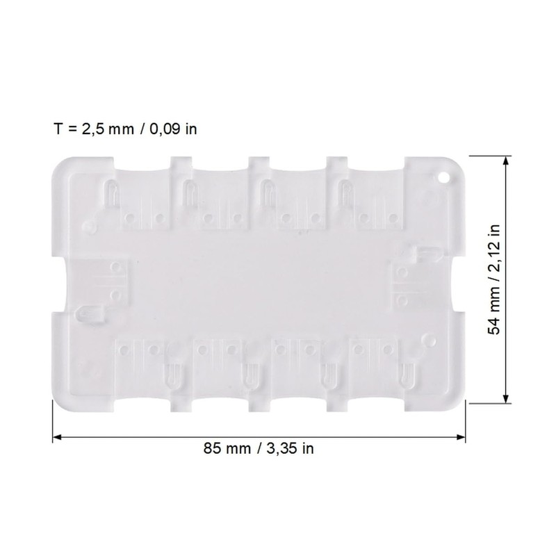 Flashwoife, 10 x MicroSD Storage Memory Card Box, Credit Card