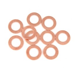 X AUTOHAUX Copper Washer Flat Seal Ring for Car 12 x 20 x 1.5 mm Pack of 10