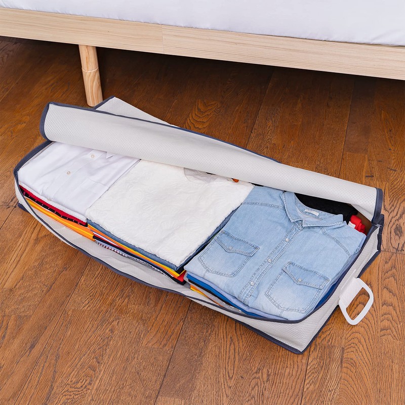 Astro 618-79 Underbed Storage Case, White, Breathable, Non-woven Fabric, Firm