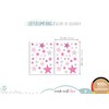 Little Deco DL608 60 Stars Wall Sticker Set for Children's