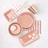 Unique Party 53276 - 12oz Foil Rose Gold Paper Cups,