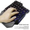 Goshyda One Handed RGB Gaming Keyboard, Professional Ergonomic USB Wired